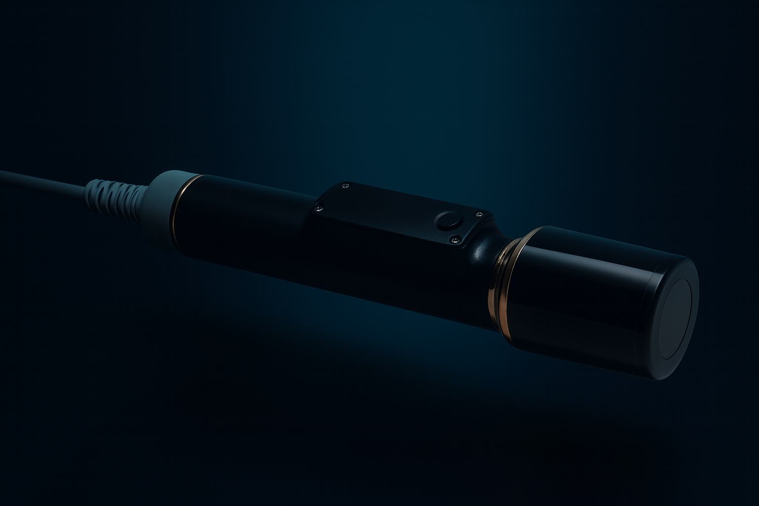 LUNEIQ Aura HIFU handpiece designed for non-invasive facial lifting and contouring